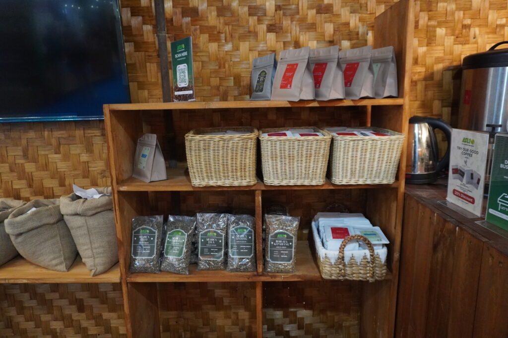ASLI Group booth at Trade Expo Indonesia 2025 - Coffee Beans Display